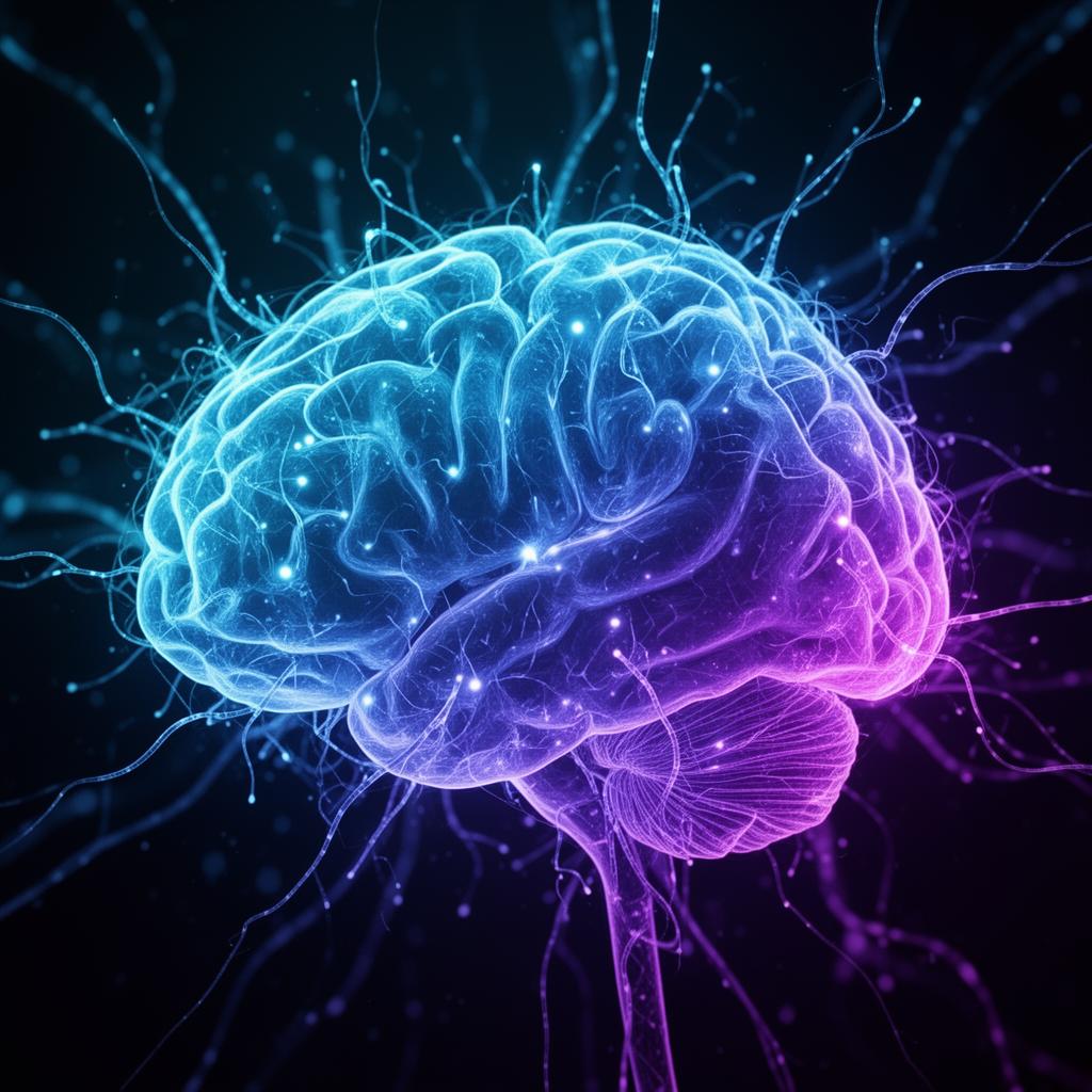 Abstract AI brain with neural network — Scailr AI automation
