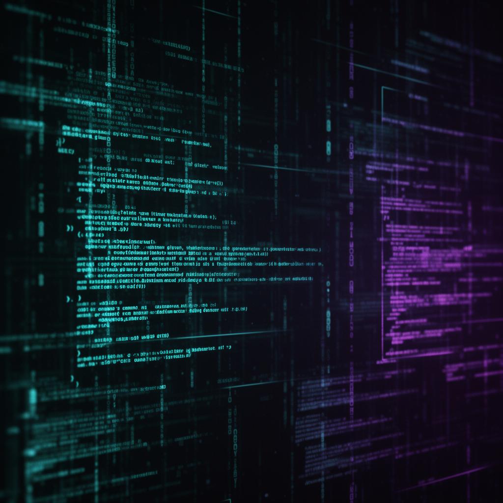Cybersecurity visualization with code overlays — Scailr AI automation